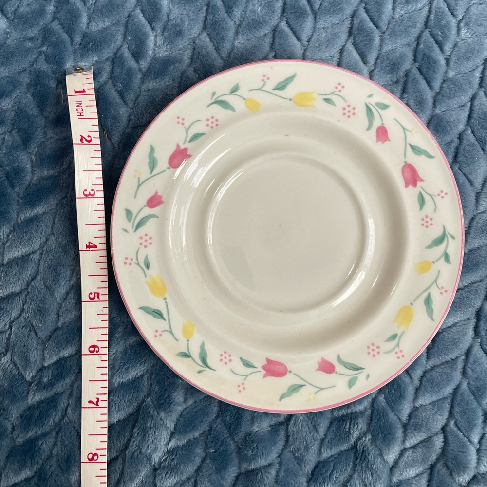 Anchor dinnerware stoneware china floral saucer